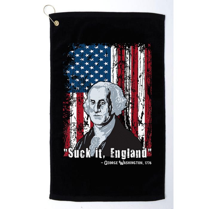 Suck It England Funny 4th Of July George Washington 1776 Golf Towel