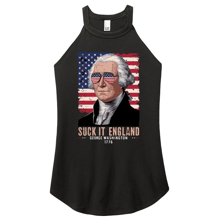 Suck It England 1776 George Washington Women's Perfect Tri Rocker Tank