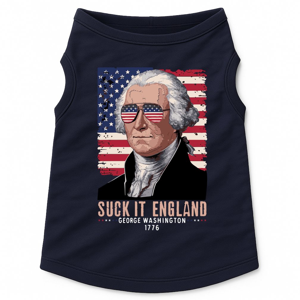 Suck It England 1776 George Washington Doggie Tank