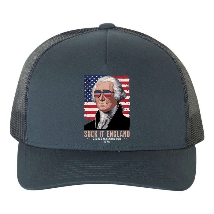 Suck It England 1776 George Washington Yupoong Adult 5-Panel Trucker Hat