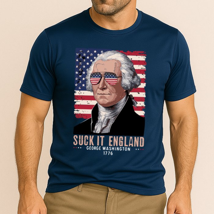 Suck It England 1776 George Washington Cooling Performance Crew T-Shirt