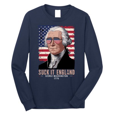 Suck It England 1776 George Washington Long Sleeve Shirt