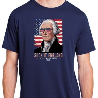 Suck It England 1776 George Washington Adult ChromaSoft Performance T-Shirt