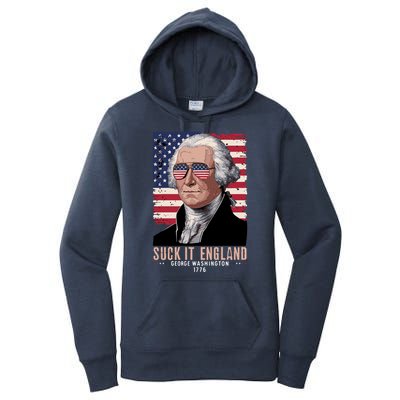 Suck It England 1776 George Washington Women's Pullover Hoodie