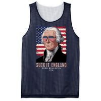 Suck It England 1776 George Washington Mesh Reversible Basketball Jersey Tank