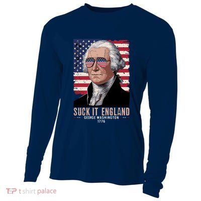 Suck It England 1776 George Washington Cooling Performance Long Sleeve Crew