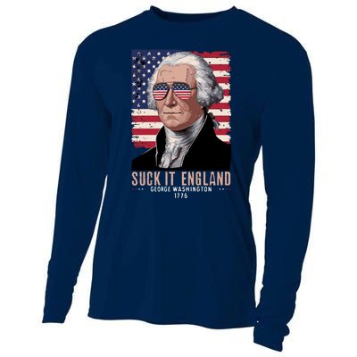 Suck It England 1776 George Washington Cooling Performance Long Sleeve Crew