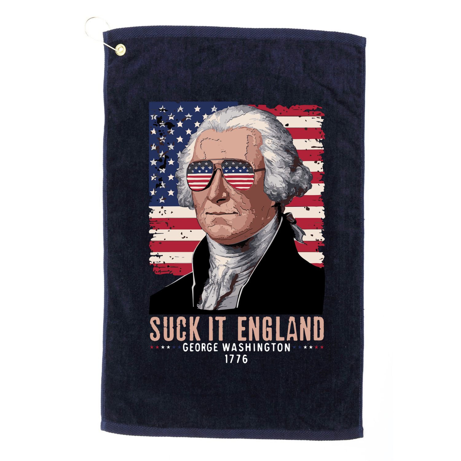 Suck It England 1776 George Washington Golf Towel