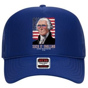 Suck It England 1776 George Washington High Crown Mesh Back Trucker Hat