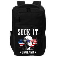 Suck It England Funny 4th Of July George Washington 1776 Impact Tech Backpack