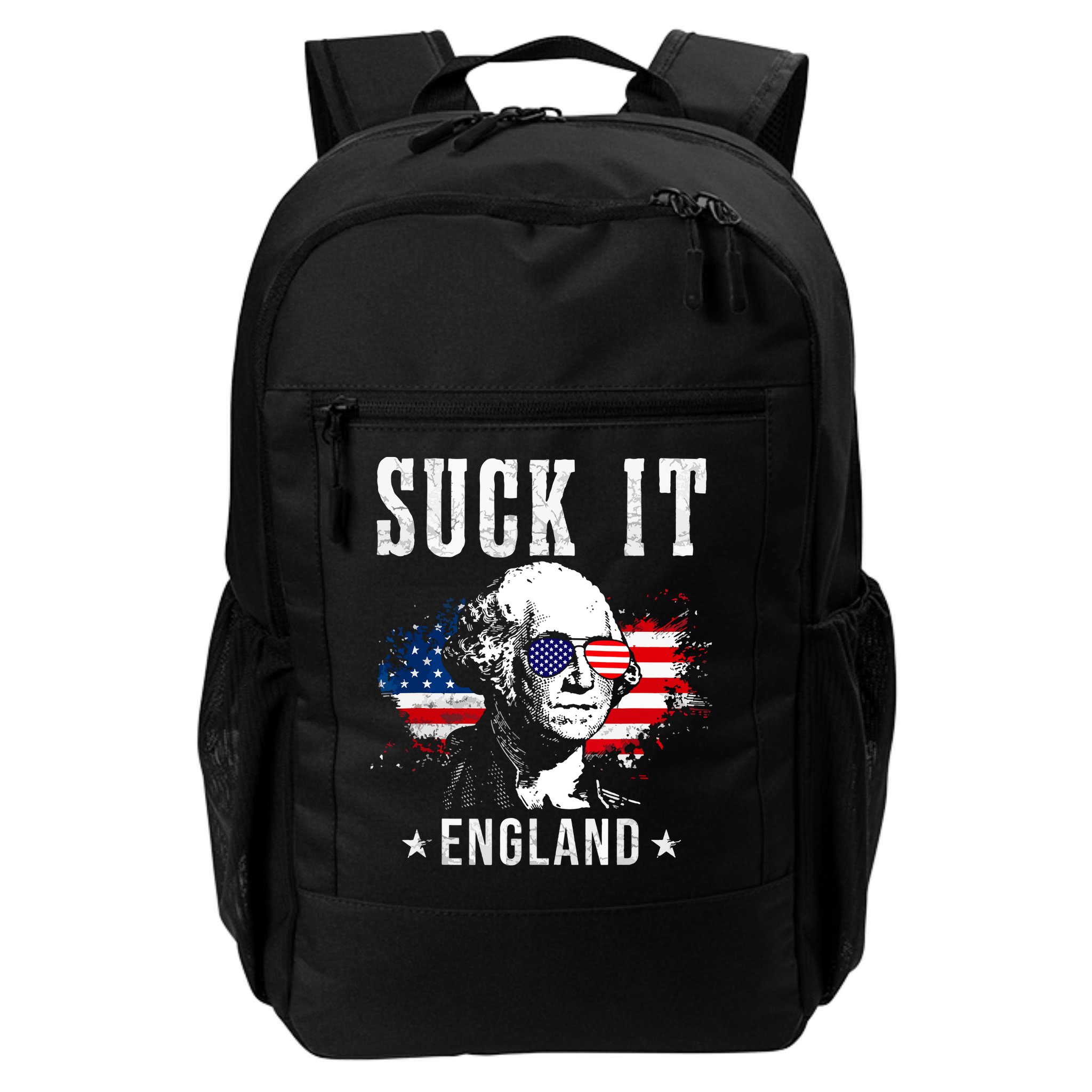 Suck It England Funny 4th Of July George Washington 1776 Backpack