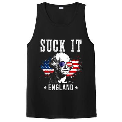 Suck It England Funny 4th Of July George Washington 1776 PosiCharge Competitor Tank