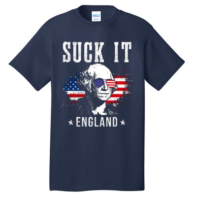 Suck It England Funny 4th Of July George Washington 1776 Tall T-Shirt