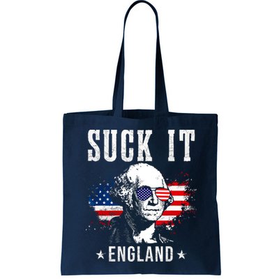 Suck It England Funny 4th Of July George Washington 1776 Bag