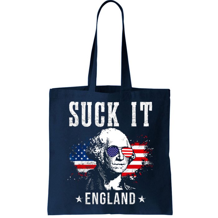 Suck It England Funny 4th Of July George Washington 1776 Bag