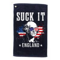 Suck It England Funny 4th Of July George Washington 1776 Golf Towel