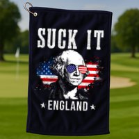 Suck It England Funny 4th Of July George Washington 1776 Golf Towel