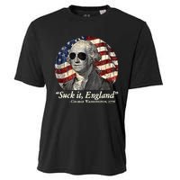 Suck It England Funny 4th Of July George Washington 1776 Cooling Performance Crew T-Shirt