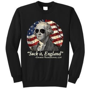 Suck It England Funny 4th Of July George Washington 1776 Sweatshirt