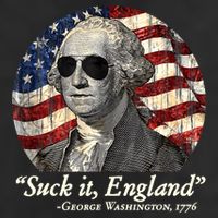 Suck It England Funny 4th Of July George Washington 1776 15oz Campfire Ceramic Mug
