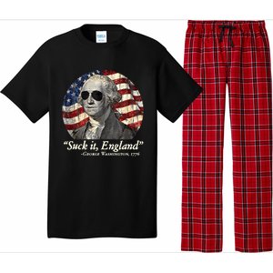 Suck It England Funny 4th Of July George Washington 1776 Pajama Set