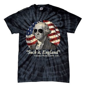 Suck It England Funny 4th Of July George Washington 1776 Tie-Dye T-Shirt