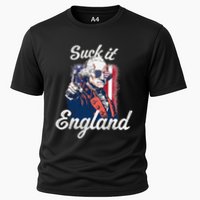 Suck It England Funny George Washington USA Flag 4th of July Cooling Performance Crew T-Shirt