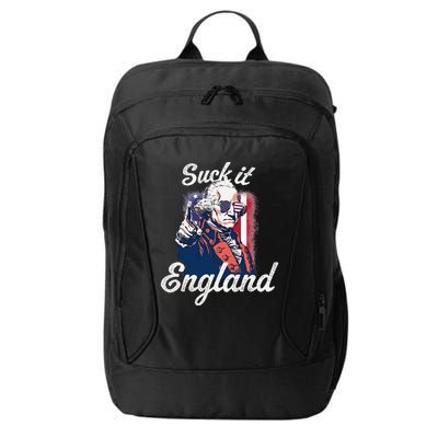 Suck It England Funny George Washington USA Flag 4th of July City Backpack