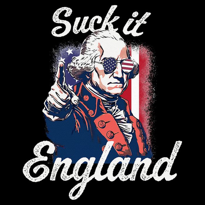 Suck It England Funny George Washington USA Flag 4th of July 7-Panel Snapback Hat
