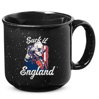 Suck It England Funny George Washington USA Flag 4th of July 15oz Campfire Ceramic Mug