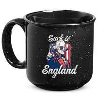 Suck It England Funny George Washington USA Flag 4th of July 15oz Campfire Ceramic Mug