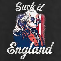 Suck It England Funny George Washington USA Flag 4th of July 15oz Campfire Ceramic Mug