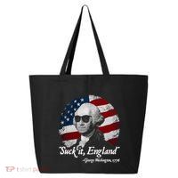 Suck It England Funny 4th Of July George Washington 1776 25L Jumbo Tote