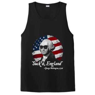 Suck It England Funny 4th Of July George Washington 1776 PosiCharge Competitor Tank