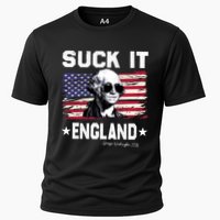 Suck It England Funny 4th Of July George Washington 1776 Cooling Performance Crew T-Shirt