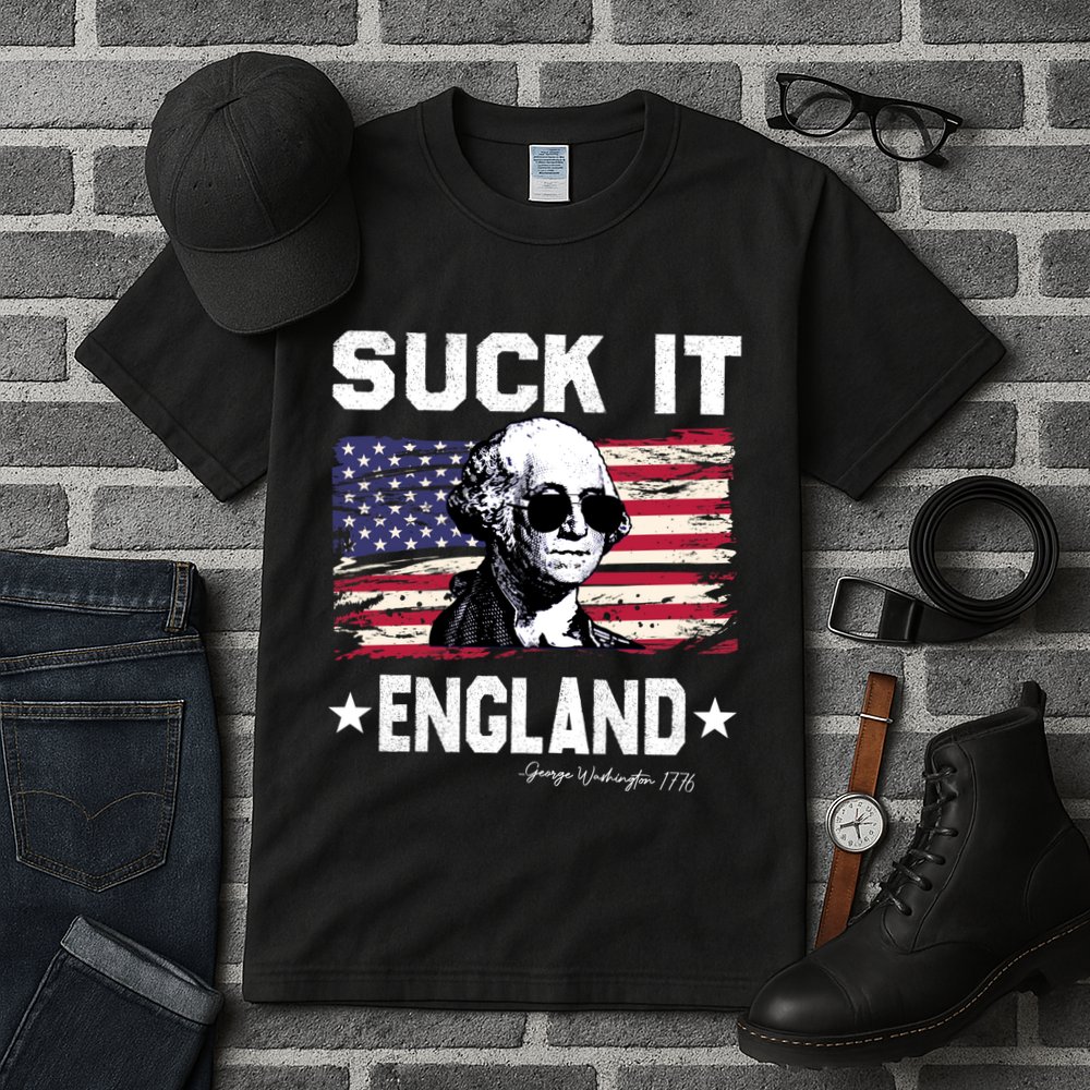 Suck It England Funny 4th Of July George Washington 1776 Tall T-Shirt