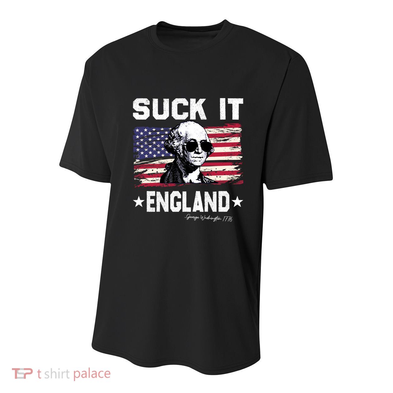 Suck It England Funny 4th Of July George Washington 1776 Youth Performance Sprint T-Shirt