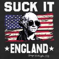 Suck It England Funny 4th Of July George Washington 1776 25L Jumbo Tote
