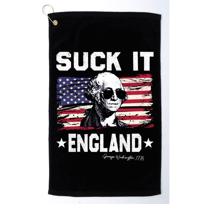 Suck It England Funny 4th Of July George Washington 1776 Golf Towel