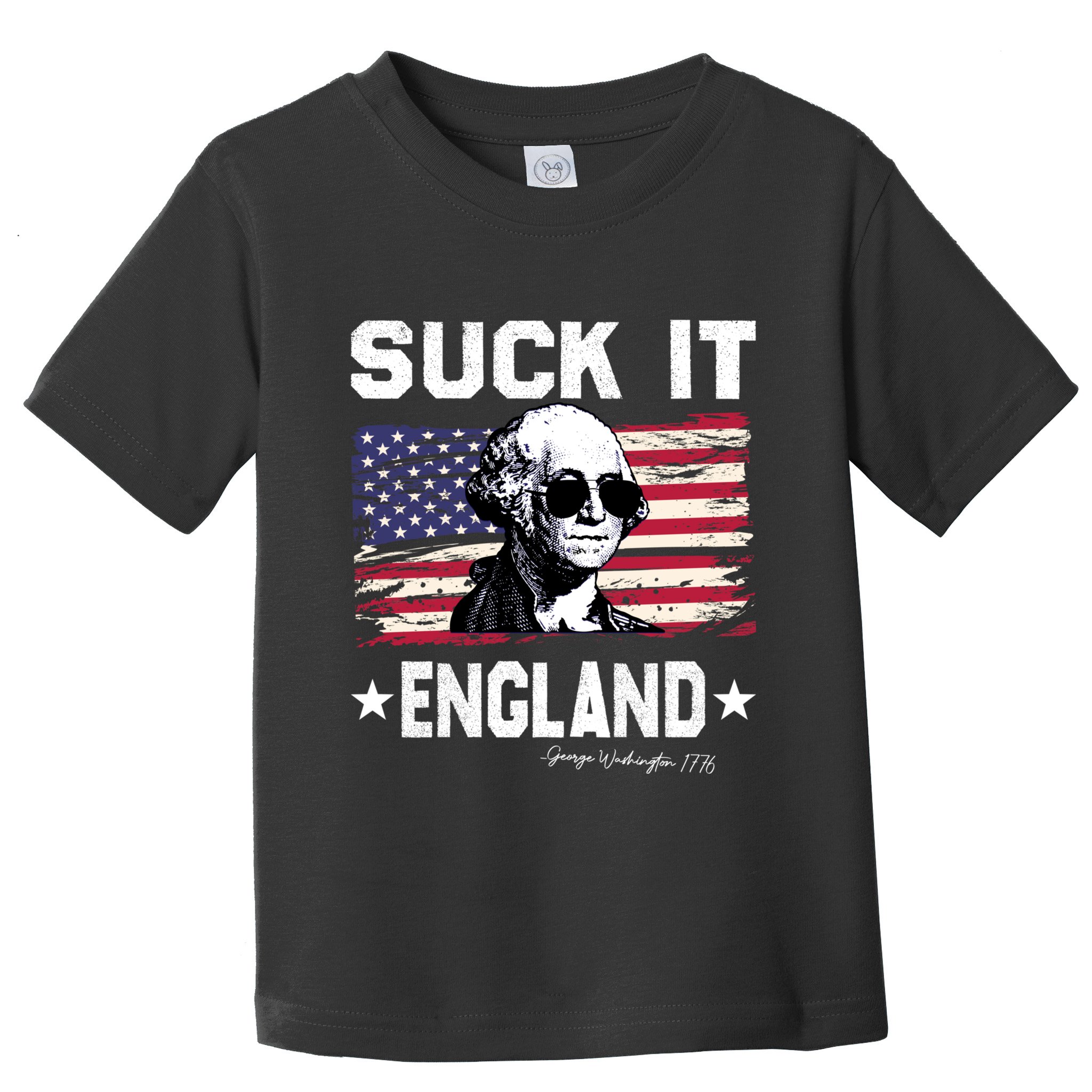 Suck It England Funny 4th Of July George Washington 1776 Toddler T-Shirt
