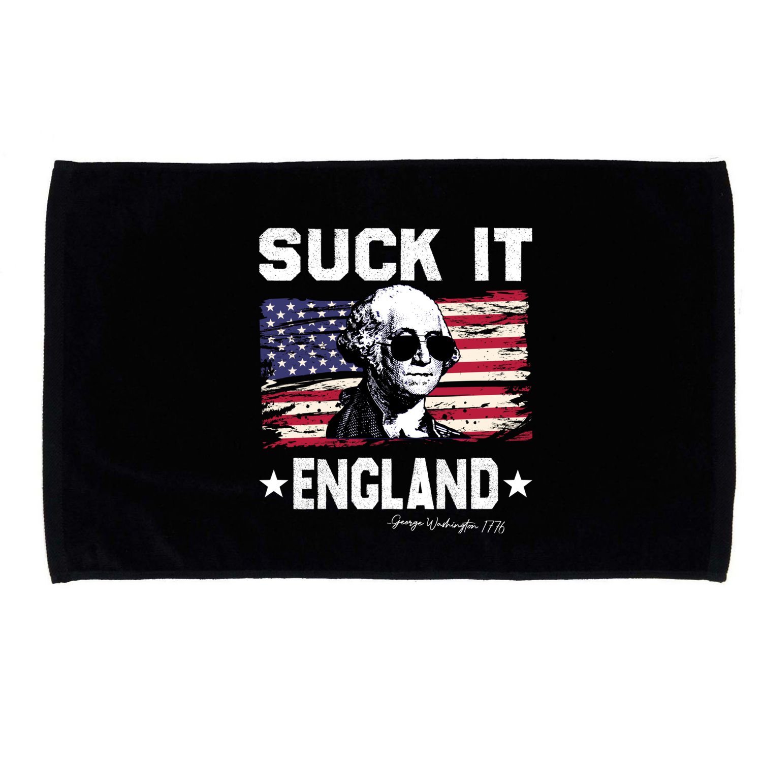 Suck It England Funny 4th Of July George Washington 1776 Microfiber Hand Towel