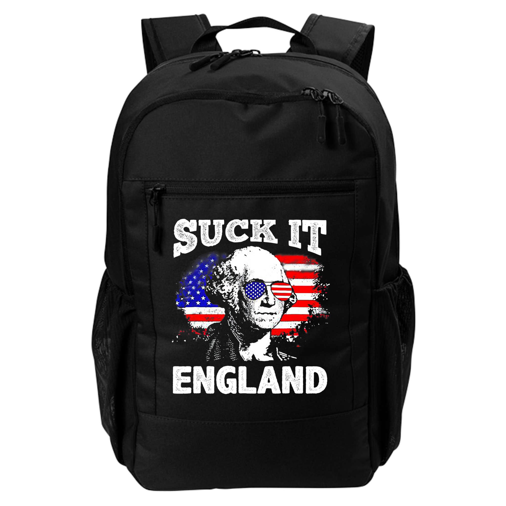 Suck It England Funny 4th Of July Flag Patriotic Backpack
