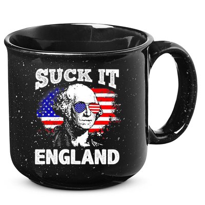 Suck It England Funny 4th Of July Flag Patriotic 15oz Campfire Ceramic Mug