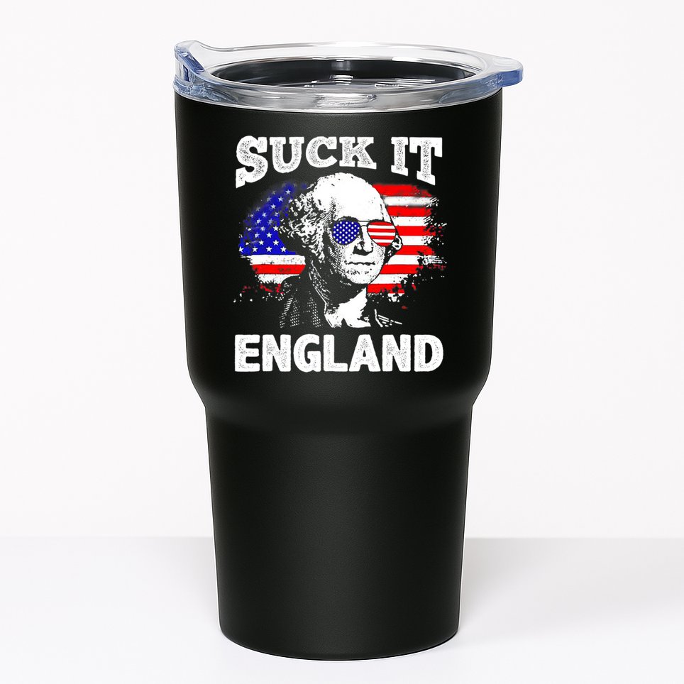 Suck It England Funny 4th Of July Flag Patriotic Tumbler