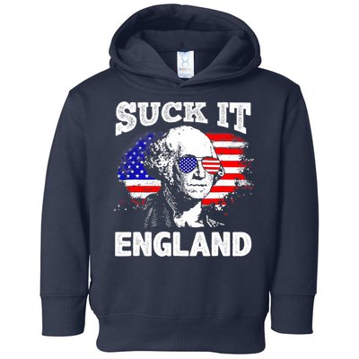 Suck It England Funny 4th Of July Flag Patriotic Toddler Hoodie