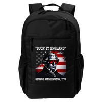 Suck It England 4th of July Funny George Washington 1776 Backpack