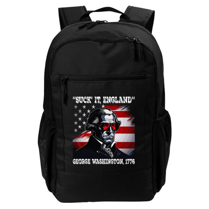 Suck It England 4th of July Funny George Washington 1776 Backpack