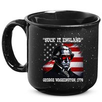 Suck It England 4th of July Funny George Washington 1776 15oz Campfire Ceramic Mug