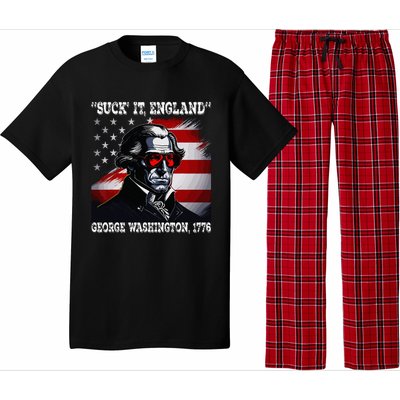 Suck It England 4th of July Funny George Washington 1776 Pajama Set