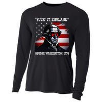 Suck It England 4th of July Funny George Washington 1776 Cooling Performance Long Sleeve Crew